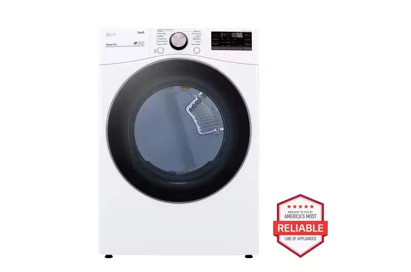 lg large capacity front load electric dryer image